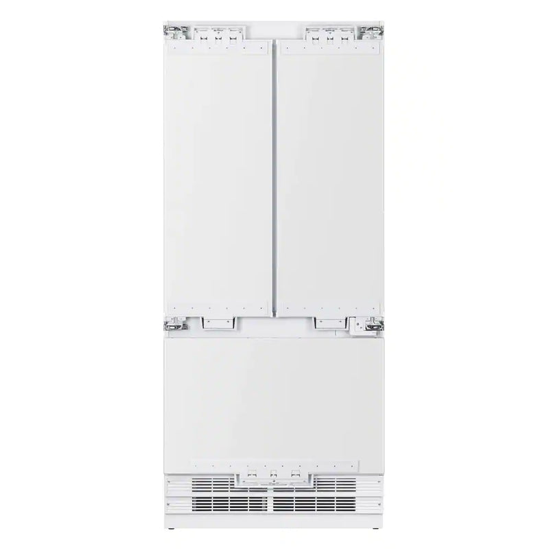 Kucht 5-Piece Appliance Package - 48" Dual Fuel Range, 36" Panel Ready Refrigerator, Under Cabinet Hood, Panel Ready Dishwasher, & Microwave Oven