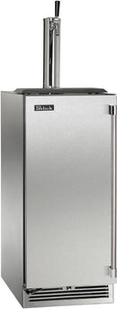 Perlick 15" Signature Series Outdoor Beer Dispenser with Draft Arm Tower in Stainless Steel (HP15TO-4-1L-1) Beverage Centers Perlick 