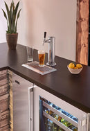 Perlick 15" Signature Series Outdoor Beer Dispenser with Draft Arm Tower in Stainless Steel, Left Hinge (HP15TO-4-1L-1) Beverage Centers Perlick 