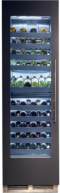Perlick 24 Built-In Dual Zone Wine Cooler Set with Door Panel in Stai