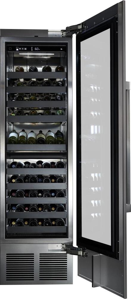 Perlick 24" Built-In Dual Zone Wine Cooler Set with Door Panel in Stainless Steel with Glass, Toe Kick, and Pro Handle Wine Coolers Perlick Right 4" 