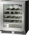 Perlick 24-Inch Built-In Single Zone Wine Cooler with 32 Bottle Capacity in Stainless Steel with Glass Door (HA24WB-4-3L & HA24WB-4-3R)