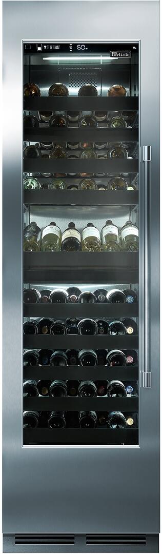 Perlick 24" Built-In Single Zone Wine Cooler with 94 Bottle Capacity, Panel Ready with Glass Door, Star-K Certification, Left Hinge (CR24W14L) Wine Coolers Perlick 