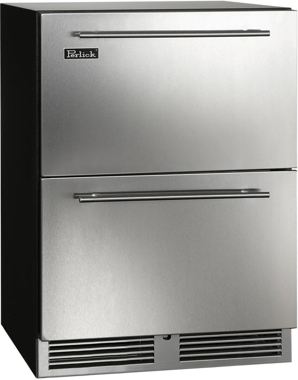 Perlick C Series 24" Built-In Counter Depth Drawer Refrigerator with 5.2 cu. ft. Capacity in Stainless Steel (HC24RB-4-5) Beverage Centers Perlick 