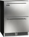 Perlick C Series 24-Inch Built-In Counter Depth Drawer Refrigerator with 5.2 cu. ft. Capacity in Stainless Steel (HC24RB-4-5)