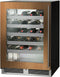 Perlick C Series 24-Inch Built-In Single Zone Wine Cooler with 45 Bottle Capacity, Panel Ready with Glass Door (HC24WB-4-4L & HC24WB-4-4R)