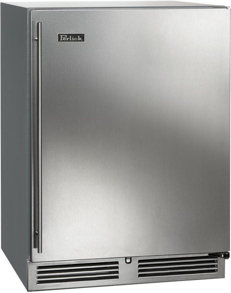 Perlick C Series 24" Outdoor Built-In Counter Depth Compact Refrigerator with 5.2 cu. ft. Capacity in Stainless Steel (HC24RO-4-1L & HC24RO-4-1R) Refrigerators Perlick No Right 
