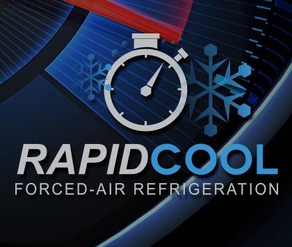 RAPIDCOOL forced-air refrigeration graphic