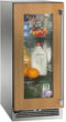 Perlick Signature Series 15-Inch Built-In Counter Depth Compact Refrigerator with 2.8 cu. ft. Capacity, Panel Ready with Glass Door (HP15RS-4-4L & HP15RS-4-4R)