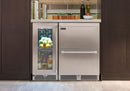 Perlick Signature Series 15" Built-In Counter Depth Compact Refrigerator with 2.8 cu. ft. Capacity in Stainless Steel with Glass Door, Left Hinge (HP15RS-4-3L) Refrigerators Perlick 