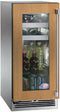 Perlick Signature Series 15-Inch Outdoor 2.8 cu. ft. Capacity Built-In Glass Door Beverage Center with 2.8 cu. ft. Capacity, Panel Ready with Glass Door (HP15BO-4-4L & HP15BO-4-4R)