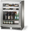 Perlick Signature Series 24-Inch 3.1 cu. ft. Capacity Built-In Glass Door Beverage Center with 3.1 cu. ft. Capacity in Stainless Steel with Glass Door (HH24BS-4-3L & HH24BS-4-3R )