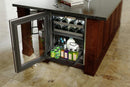 Perlick Signature Series 24" 5 cu. ft. Capacity Built-In Glass Door Beverage Center with 5 cu. ft. Capacity, Panel Ready with Glass Door, Left Hinge (HP24CS-4-4L) Beverage Centers Perlick 
