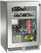 Perlick Signature Series 24-Inch 5.2 cu. ft. Capacity Built-In Glass Door Beverage Center with 5.2 cu. ft. Capacity in Stainless Steel with Glass Door (HP24BS-4-3L & HP24BS-4-3R)