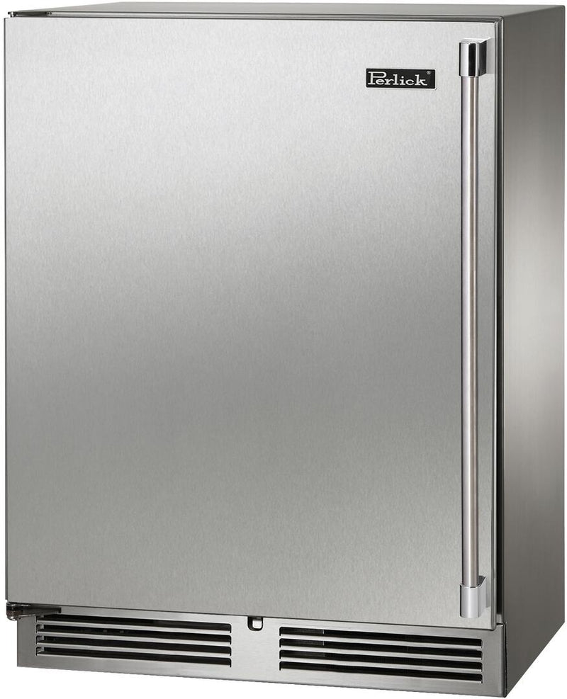 Perlick Signature Series 24 Stainless Steel Right-Hinge Indoor Freezer