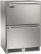 Perlick Signature Series 24-Inch Built-In Counter Depth Drawer Dual Zone Refrigerator & Freezer with 5 cu. ft. Capacity in Stainless Steel (HP24ZS-4-5)