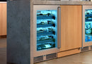 Perlick Signature Series 24" Built-In Single Zone Wine Cooler with 20 Bottle Capacity in Stainless Steel with Glass Door, Left Hinge (HH24WS-4-3L) Wine Coolers Perlick 