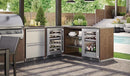 Perlick Signature Series 24" Outdoor 5 cu. ft. Capacity Built-In Glass Door Beverage Center with 5 cu. ft. Capacity in Stainless Steel with Glass Door, Left Hinge (HP24CO-4-3L) Beverage Centers Perlick 