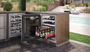 Perlick Signature Series 24" Outdoor 5 cu. ft. Capacity Built-In Glass Door Beverage Center with 5 cu. ft. Capacity in Stainless Steel with Glass Door, Left Hinge (HP24CO-4-3L) Beverage Centers Perlick 