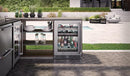 Perlick Signature Series 24" Outdoor 5 cu. ft. Capacity Built-In Glass Door Beverage Center with 5 cu. ft. Capacity in Stainless Steel with Glass Door, Left Hinge (HP24CO-4-3L) Beverage Centers Perlick 