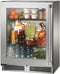 Perlick Signature Series 24-Inch Outdoor Built-In Counter Depth Compact Refrigerator with 3.1 cu. ft. Capacity in Stainless Steel with Glass Door (HH24RO-4-3L & HH24RO-4-3R)