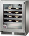 Perlick Signature Series 24-Inch Outdoor Built-In Single Zone Wine Cooler with 20 Bottle Capacity in Stainless Steel with Glass Door (HH24WO-4-3L & HH24WO-4-3R)