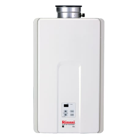Rinnai 7.5 GPM Residential Indoor Natural Gas Tankless Water Heater with 180,000 BTU Max Input and Electronic Water Control from the Value Series (V75iN) Water Heater Rinnai 