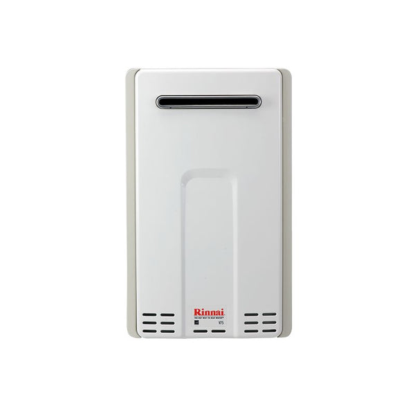 Rinnai 7.5 GPM Residential Outdoor Liquid Propane Tankless Water Heater with 180,000 BTU Max Input and Electronic Water Control from the Value Series (V75eP) Water Heater Rinnai 
