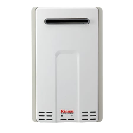 Rinnai 7.5 GPM Residential Outdoor Natural Gas Tankless Water Heater with 180,000 BTU Max Input and Electronic Water Control from the Value Series (V75eN) Water Heater Rinnai 