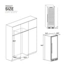 Empava 70-Inch Tall 171 Bottles Capacity Wine Cooler in Stainless Steel with Glass Door (EMPV-WC07S)