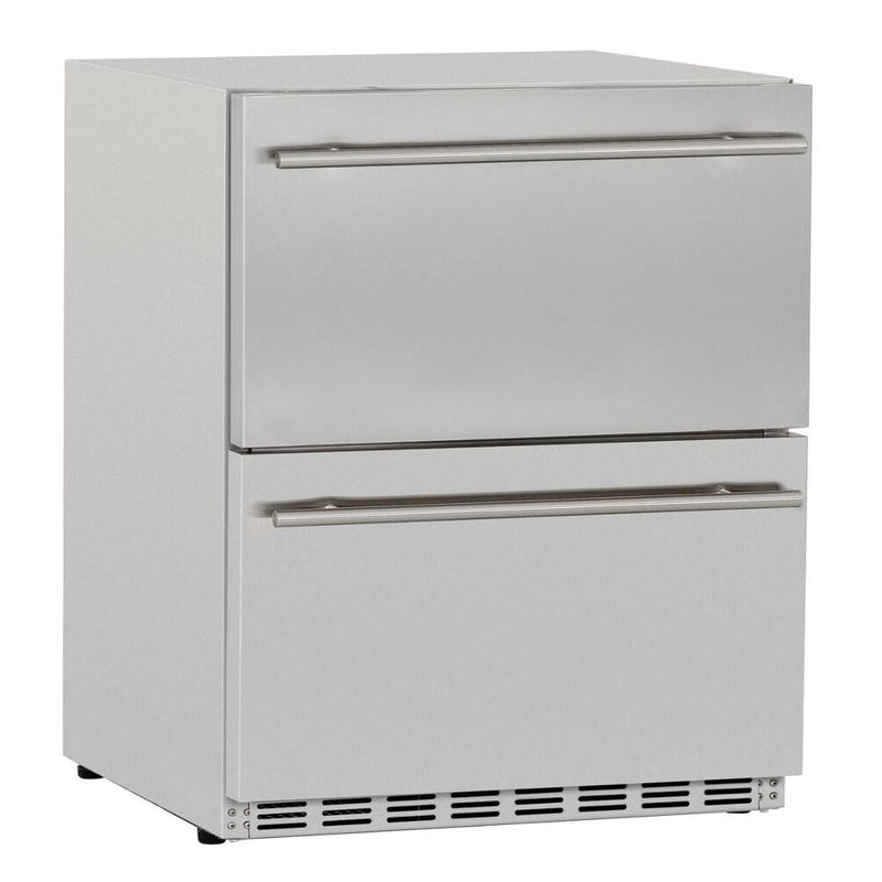 Summerset 24" 5.3 Cu. Ft. Outdoor Rated Deluxe Refrigerator Drawers (SSRFR-24DR2) Home Outlet Direct 