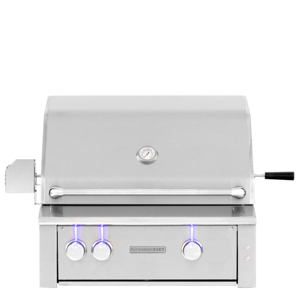 Summerset Alturi 30" 2-Burner Built-In Natural Gas Grill With Stainless Steel Burners & Rotisserie (ALT30T-NG) Home Outlet Direct 