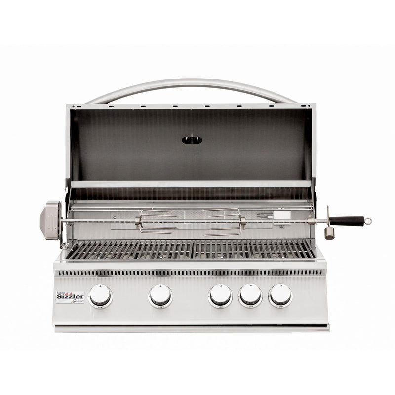 Summerset Sizzler 32" 4-Burner Built-In Natural Gas Grill With Rear Infrared Burner (SIZ32-NG) Home Outlet Direct 