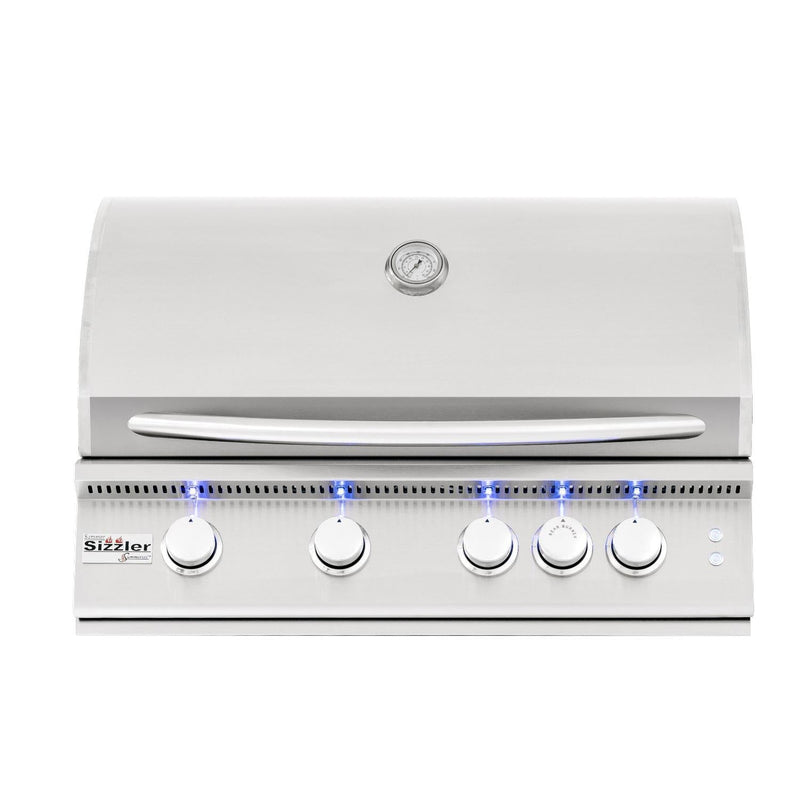 Summerset Sizzler Pro 32" 4-Burner Built-In Natural Gas Grill With Rear Infrared Burner (SIZPRO32-NG) Home Outlet Direct 