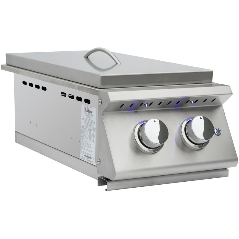 Summerset Sizzler Pro Built-In Natural Gas Double Side Burner (SIZPROSB2-NG) Home Outlet Direct 