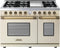 Superiore Deco 48-Inch Dual Fuel Double Oven Freestanding Range in Cream Matte with Bronze Trim (RD482SCC_B_)