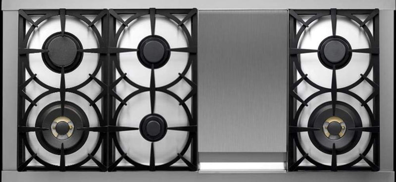 Superiore Deco 48" Gas Double Oven Freestanding Range in Black Matte with Bronze Trim (RD482GCN_B_) Ranges Superiore 