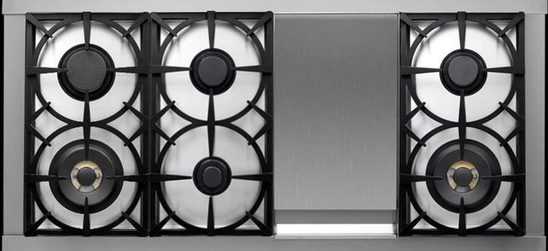 Superiore Deco 48" Gas Double Oven Freestanding Range in Black Matte with Chrome Trim (RD482GCN_C_) Ranges Superiore 