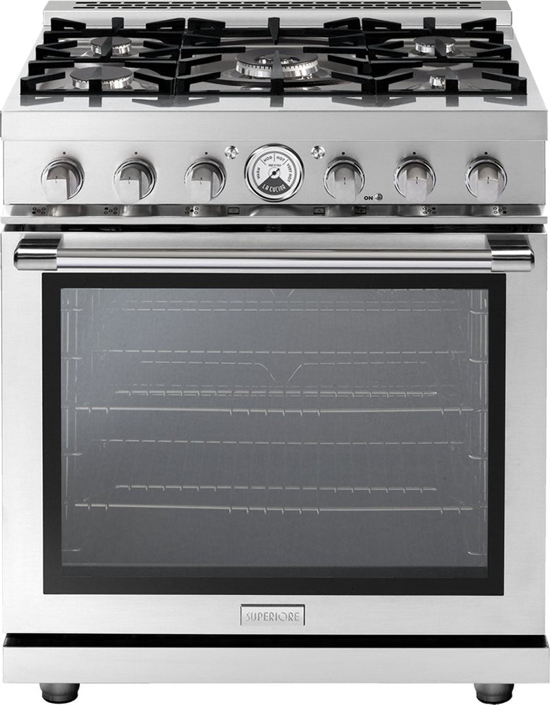 Superiore La Cucina 30" Gas Freestanding Range in Stainless Steel (RL301GPS_S_) Ranges Superiore 