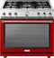Superiore La Cucina 36-Inch Gas Freestanding Range in High Glossy Red (RL361GPR_S_)