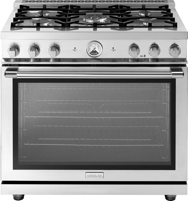 Superiore La Cucina 36" Gas Freestanding Range in Stainless Steel (RL361GPS_S_) Ranges Superiore 