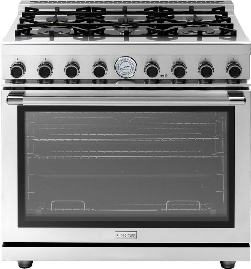 Superiore Next 36" Gas Freestanding Range in Stainless Steel (RN361GPS_S_) Ranges Superiore 