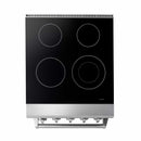 Thor Kitchen 2-Piece Appliance Package - 24" Electric Range and Under Cabinet Hood in Stainless Steel Appliance Package Thor Kitchen 