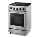 Thor Kitchen 24" 3.7 cu. ft. Oven Gas Range in Stainless Steel (LRG2401U) Ranges Thor Kitchen 
