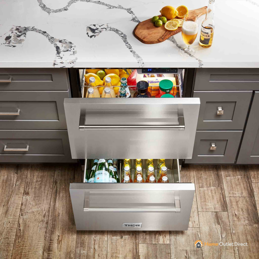 Thor Kitchen 24" Undercounter Drawer Refrigerator (TRF2401U)
