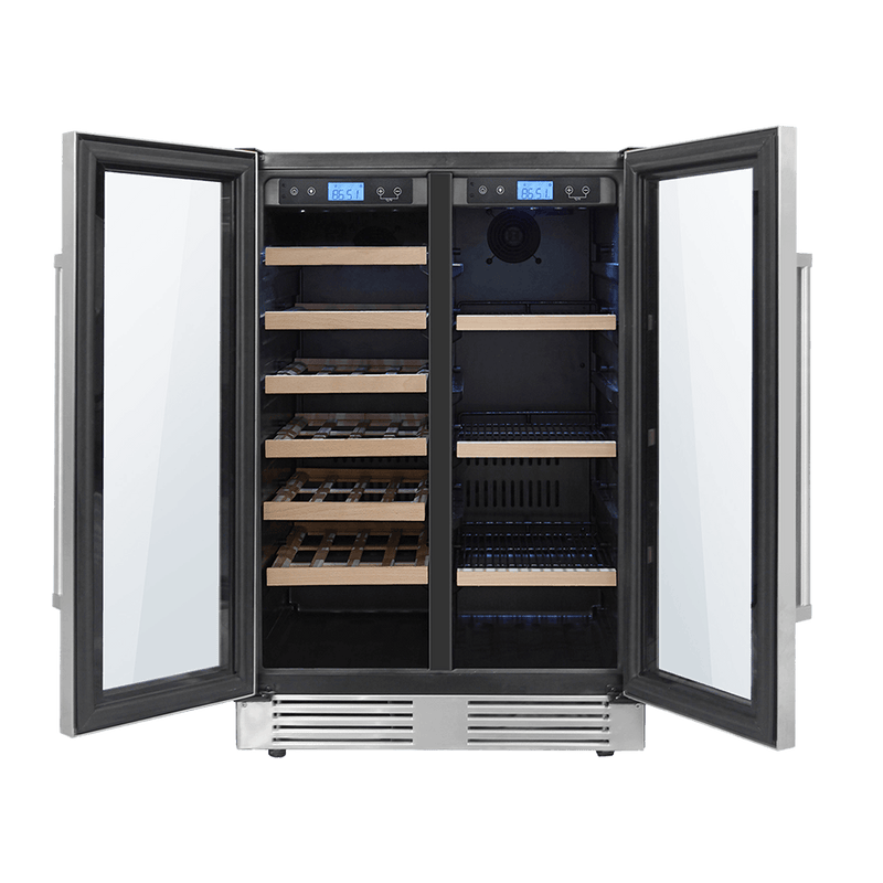 Thor Kitchen 24" Independent Dual Zone Wine Cooler and Beverage Center with 21-Bottles and 95-Cans Capacity (TBC2401DI) Wine Coolers Thor Kitchen 