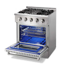 Thor Kitchen 30" 4.2 cu. ft. Dual Fuel Range in Stainless Steel (HRD3088U) Ranges Thor Kitchen 