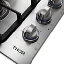 Thor Kitchen 30-Inch Professional Drop-In Gas Cooktop with Four Burners in Stainless Steel (TGC3001) Cooktops Thor Kitchen 