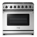 Thor Kitchen 36" 6.0 Cu. Ft Single Oven Professional Gas Range in Stainless Steel (LRG3601U) Ranges Thor Kitchen 
