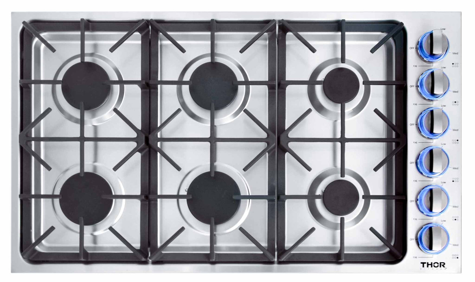 Thor Kitchen 36" DropIn Gas Cooktop w/ 6 Burner (TGC3601)